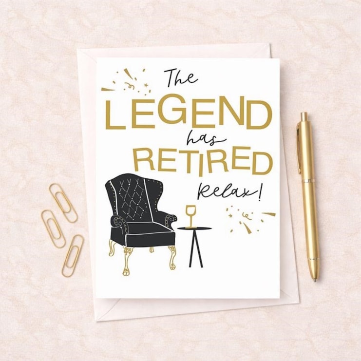 Large Retirement Card - The Legend Large Retirement Card - The Legend