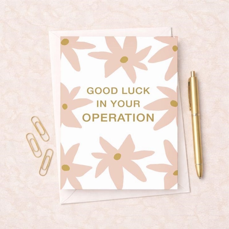 Large Get Well Soon Card - Operation