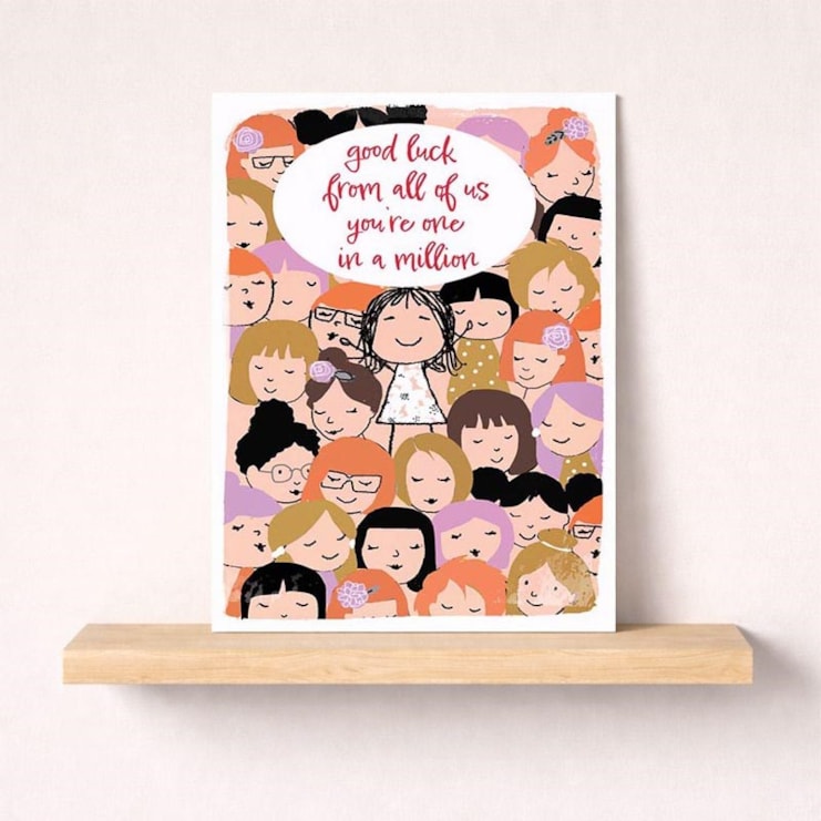 Large Good Luck Card - One In A Million Large Good Luck Card - One In A Million