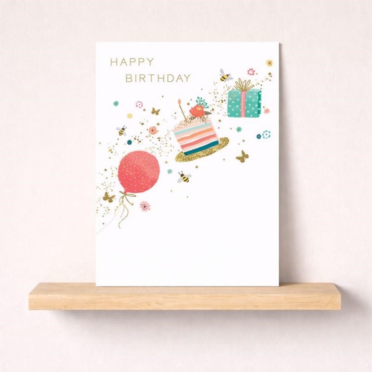 Large Birthday Card - Gifts & Cakes Large Birthday Card - Gifts & Cakes