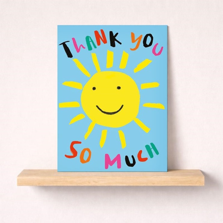 Large Thank You Card - Sunshine Large Thank You Card - Sunshine