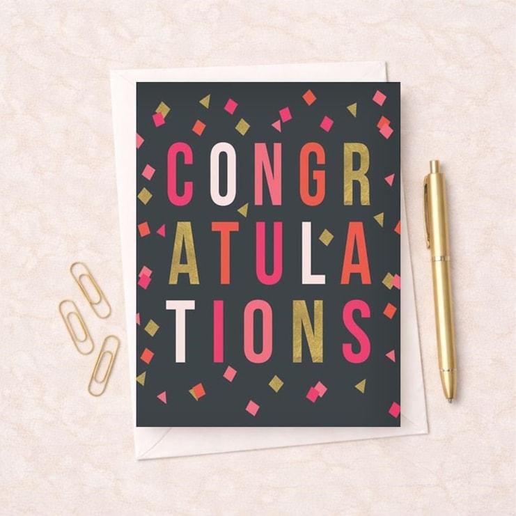 Large Congratulations Card - Congratulations Large Congratulations Card - Congratulations