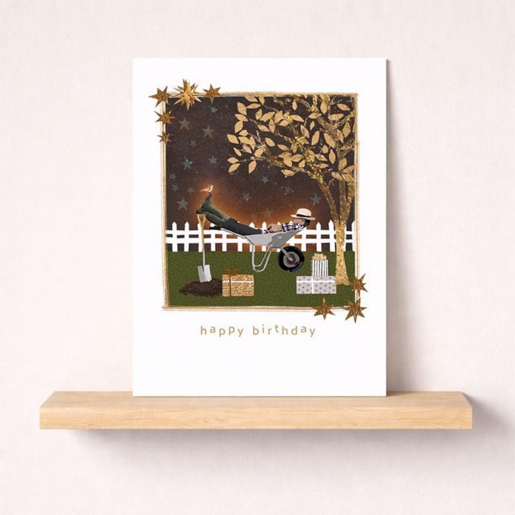 Birthday Card - Nap In A Wheelbarrow