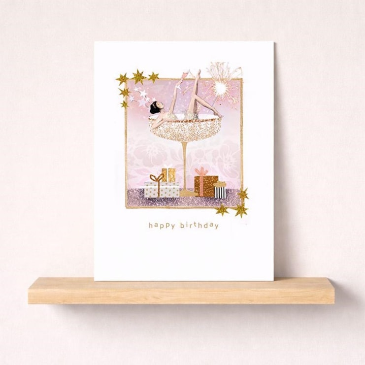 Birthday Card - Woman In A Cocktail