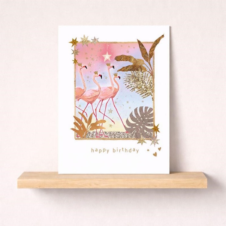 Birthday Card - Flamingos Birthday Card - Flamingos