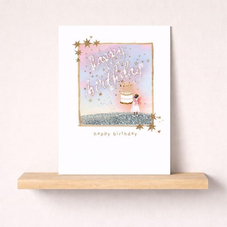 Birthday Card - Fairy With Cake