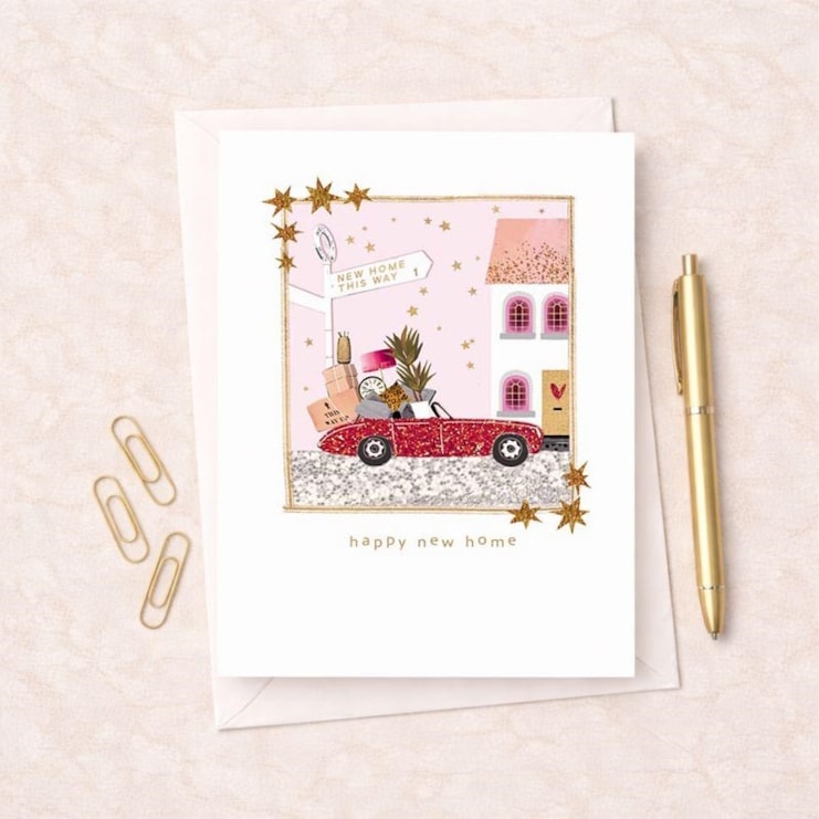 New Home Card - Car Packed Up New Home Card - Car Packed Up