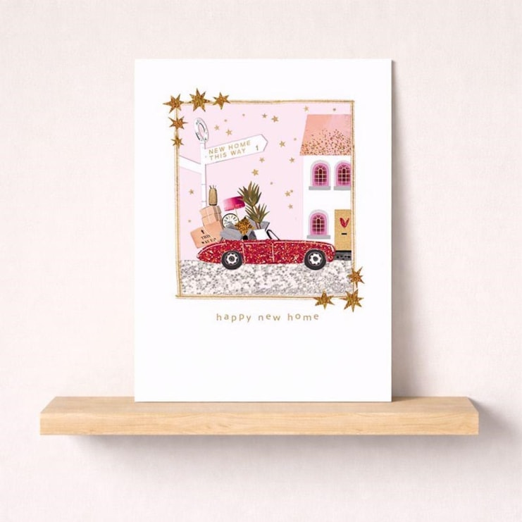 New Home Card - Car Packed Up