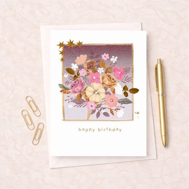 Birthday Card - Bunch Of Flowers Birthday Card - Bunch Of Flowers