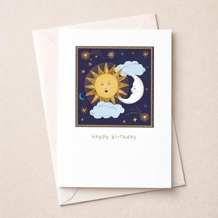 Birthday Card - Sun & Moon