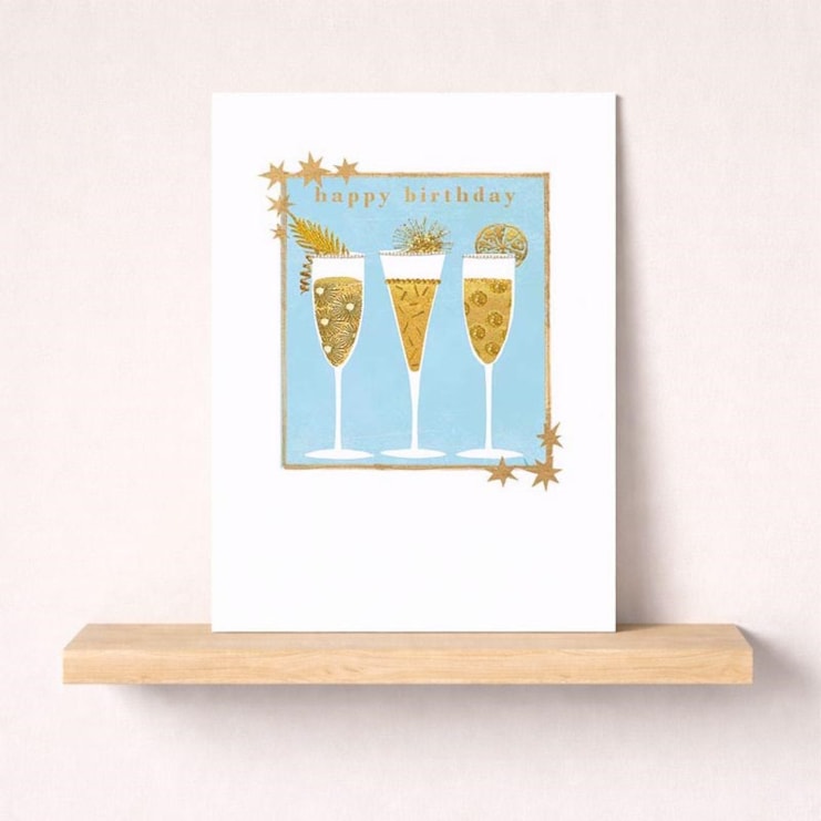 Birthday Card - Champagne Birthday Card - Champagne