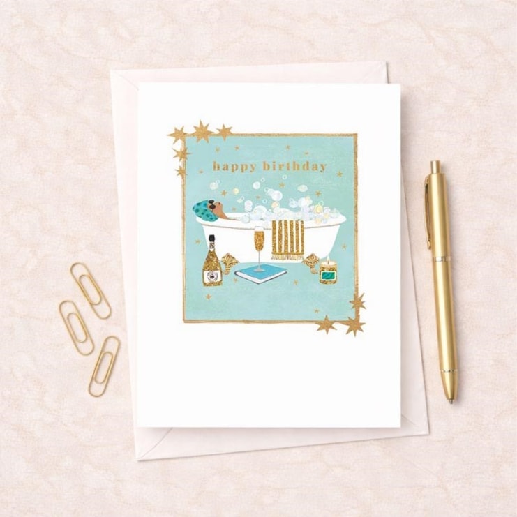 Birthday Card - Bubblebath