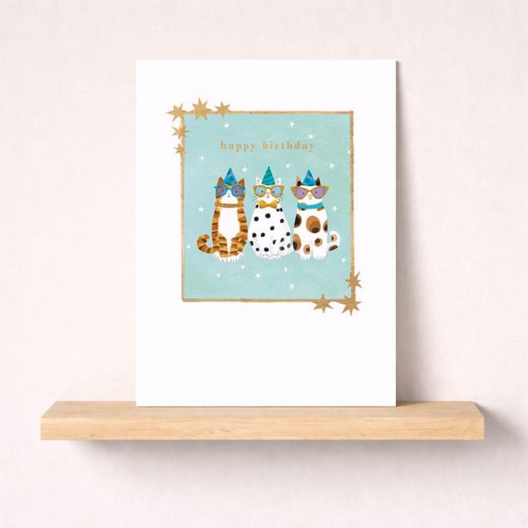 Birthday Card - Cute Cats