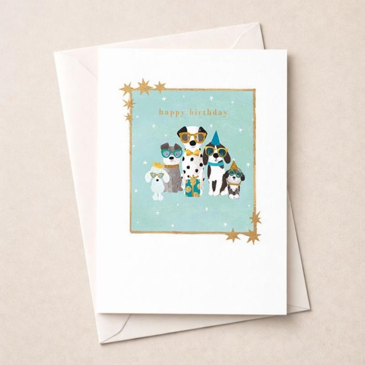 Birthday Card - Cute Dogs