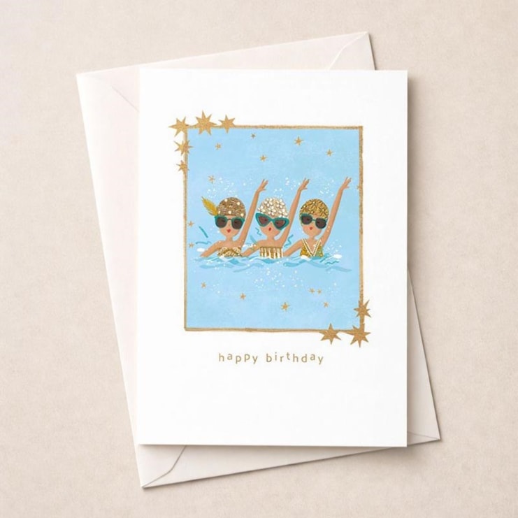 Birthday Card - Swimming Gals