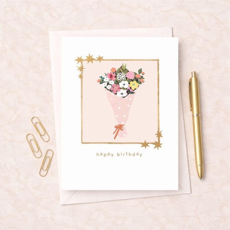 Birthday Card - Bunch Of Flowers