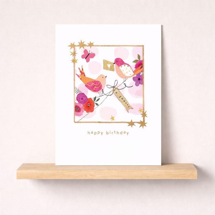 Birthday Card -  Birds