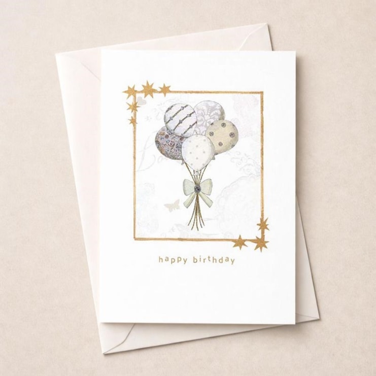 Birthday Card -  Balloons