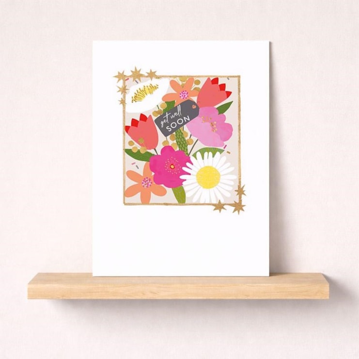 Get Well Soon Card - Flowers