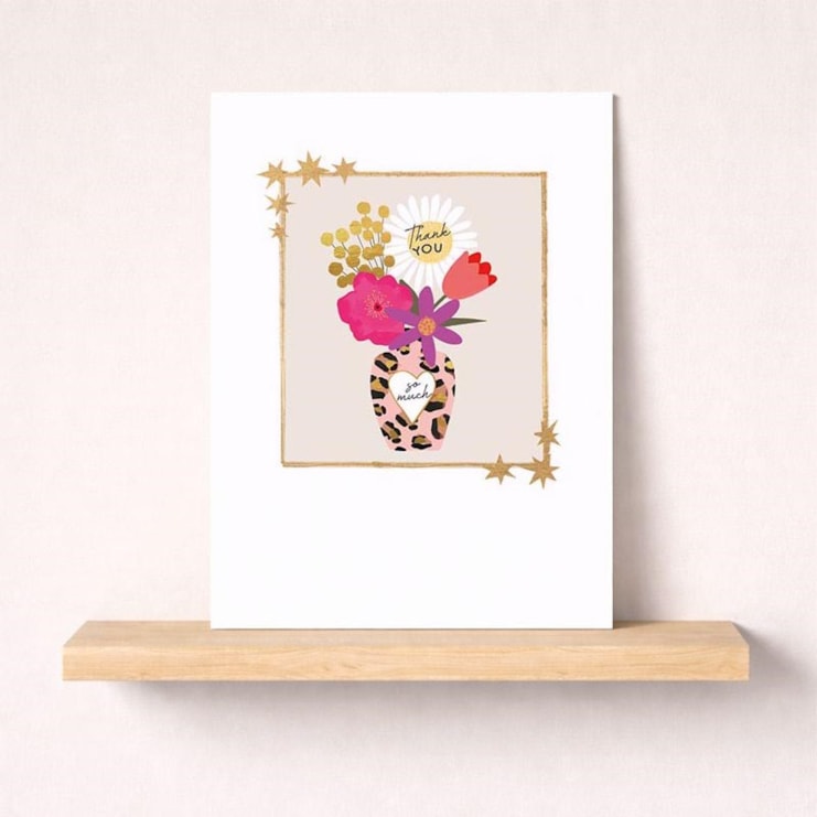 Thank You Card - Vase OF Flowers Thank You Card - Vase OF Flowers