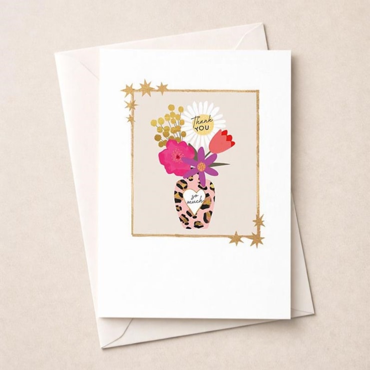 Thank You Card - Vase OF Flowers Thank You Card - Vase OF Flowers