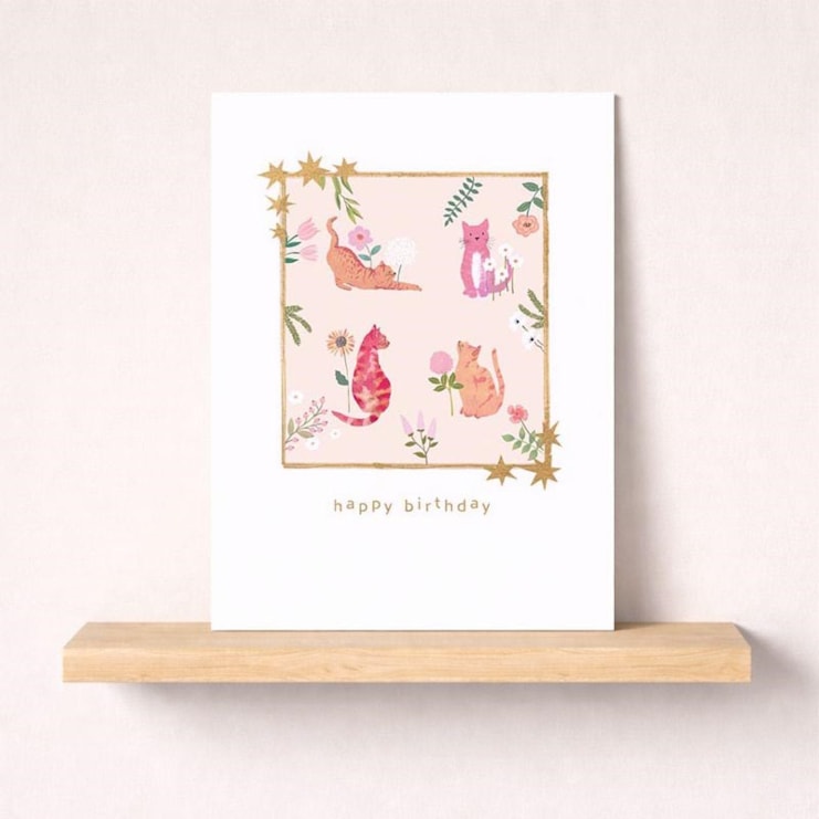 Birthday Card -  Cute Cats