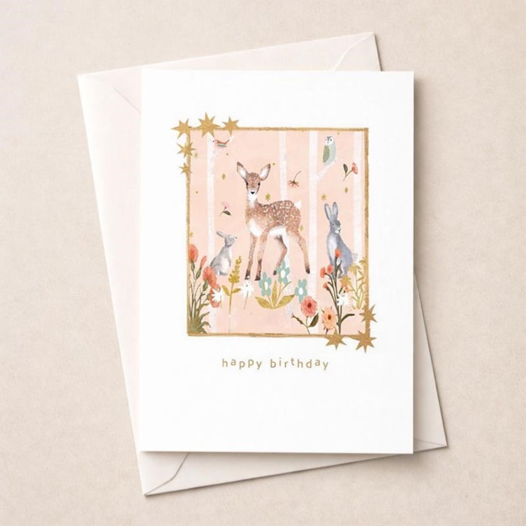 Birthday Card -  Woodland Animals