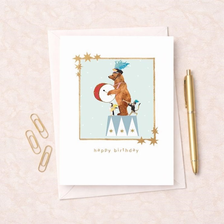 Birthday Card - Circus Animals Birthday Card - Circus Animals