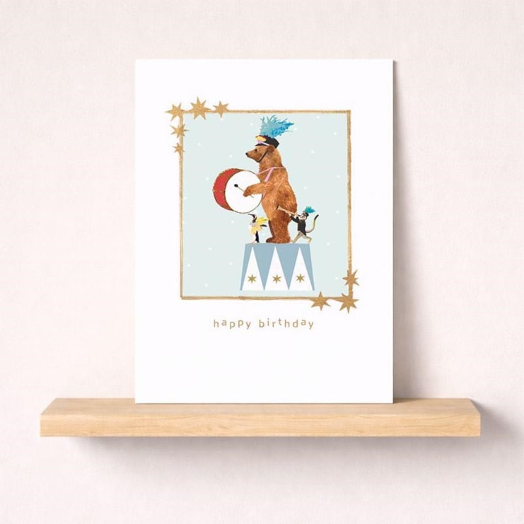 Birthday Card -  Circus Animals