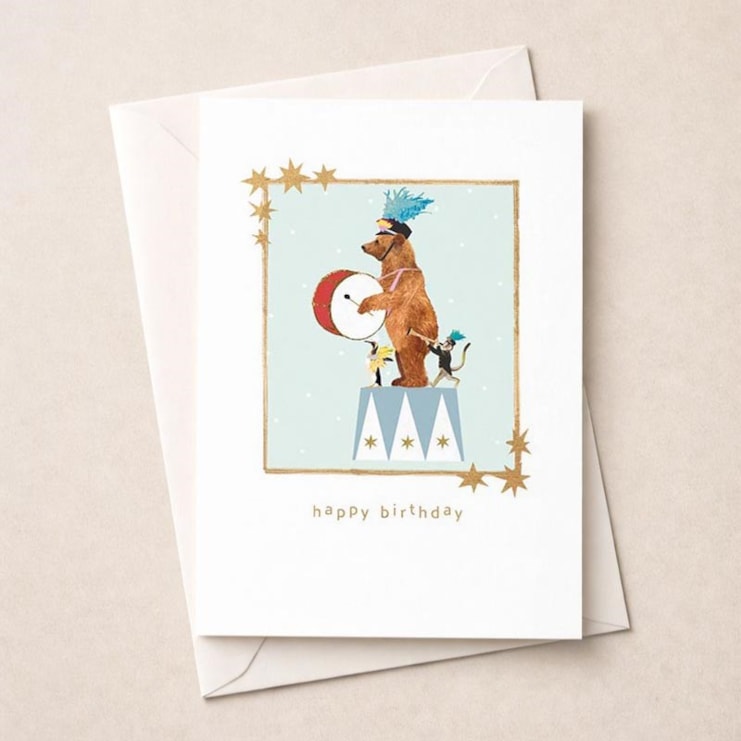 Birthday Card - Circus Animals Birthday Card - Circus Animals