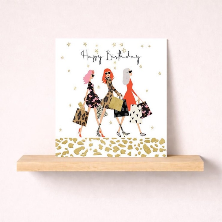 Birthday Card - Shopping Trip