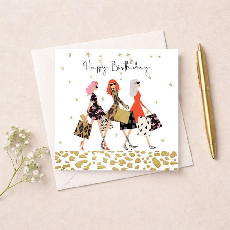 Birthday Card - Shopping Trip