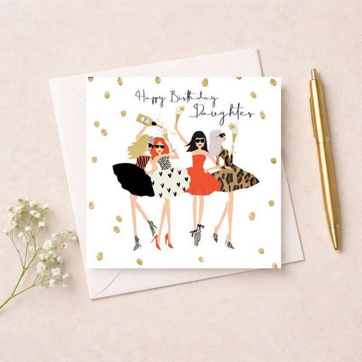 Daughter Birthday Card - Glam Girls Daughter Birthday Card - Glam Girls