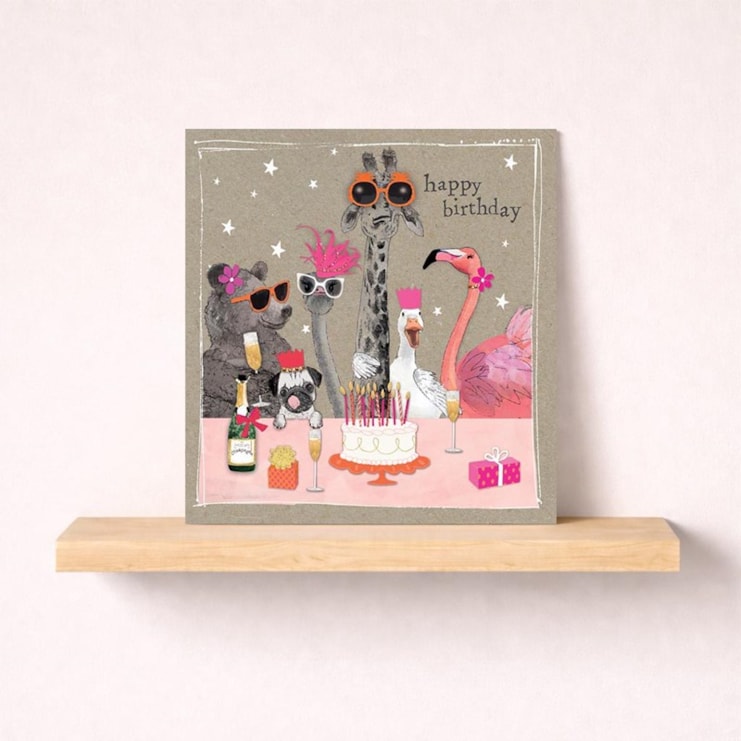 Birthday Card - Party Animals