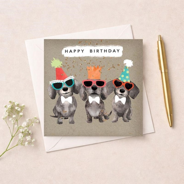 Birthday Card - Dachshunds Birthday Card - Dachshunds