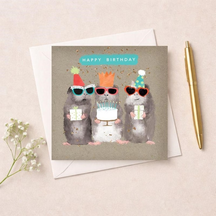 Birthday Card - Hamsters