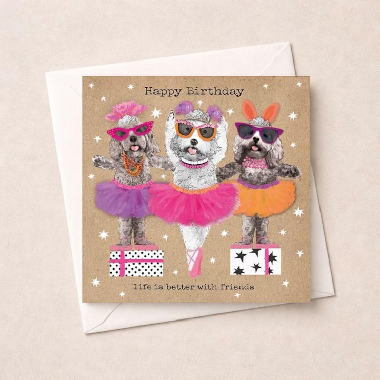 Birthday Card - Better With Friends Birthday Card - Better With Friends