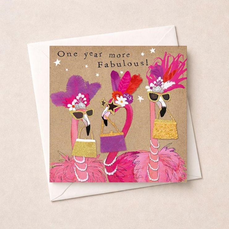 Birthday Card - One More Year Fabulous