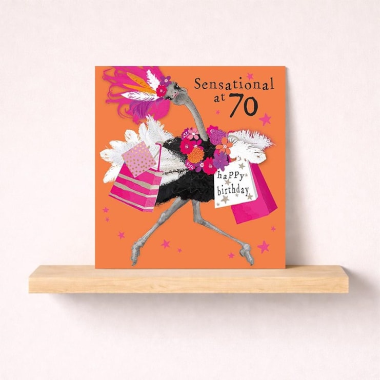 Age 70 Birthday Card - Sensational at 70 Age 70 Birthday Card - Sensational at 70