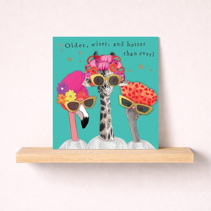 Birthday Card - Older, Wiser and Hotter Birthday Card - Older, Wiser and Hotter