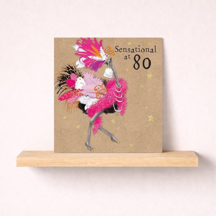 Age 80 Birthday Card - Sensational at 80 Age 80 Birthday Card - Sensational at 80