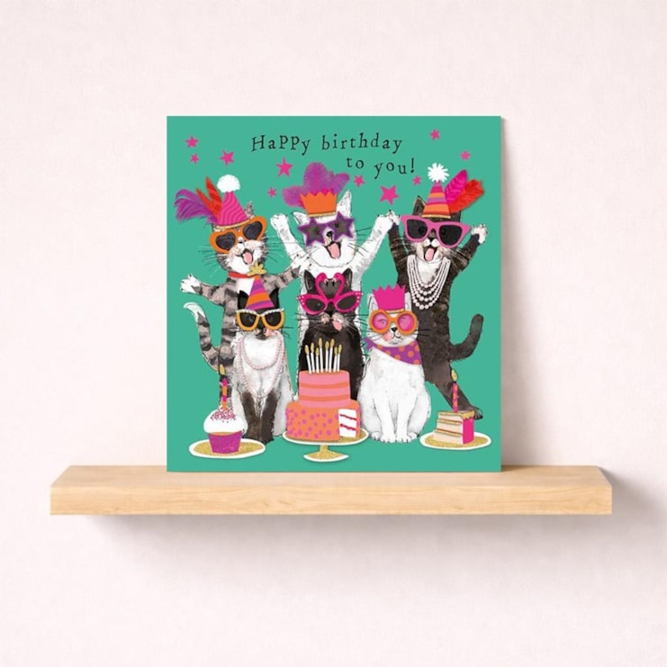 Birthday Card - Birthday Cats Birthday Card - Birthday Cats