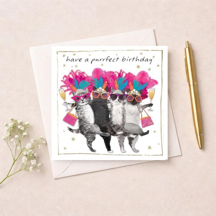 Birthday Card - Have A Purrfect Birthday