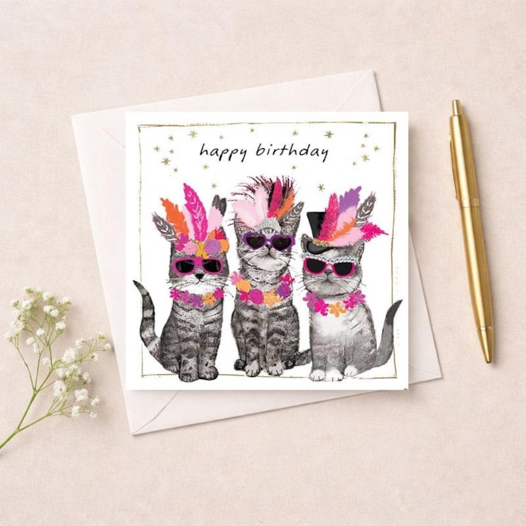 Birthday Card - Birthday Cats Birthday Card - Birthday Cats