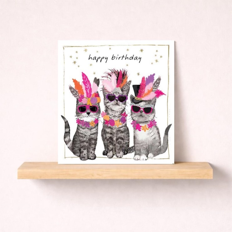Birthday Card - Birthday Cats Birthday Card - Birthday Cats