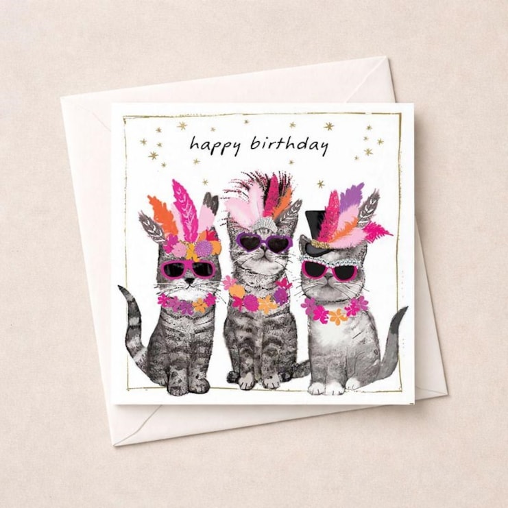Birthday Card - Birthday Cats