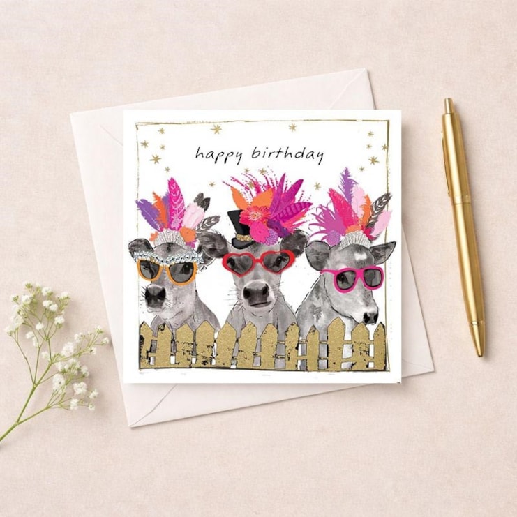Birthday Card - Birthday Cows