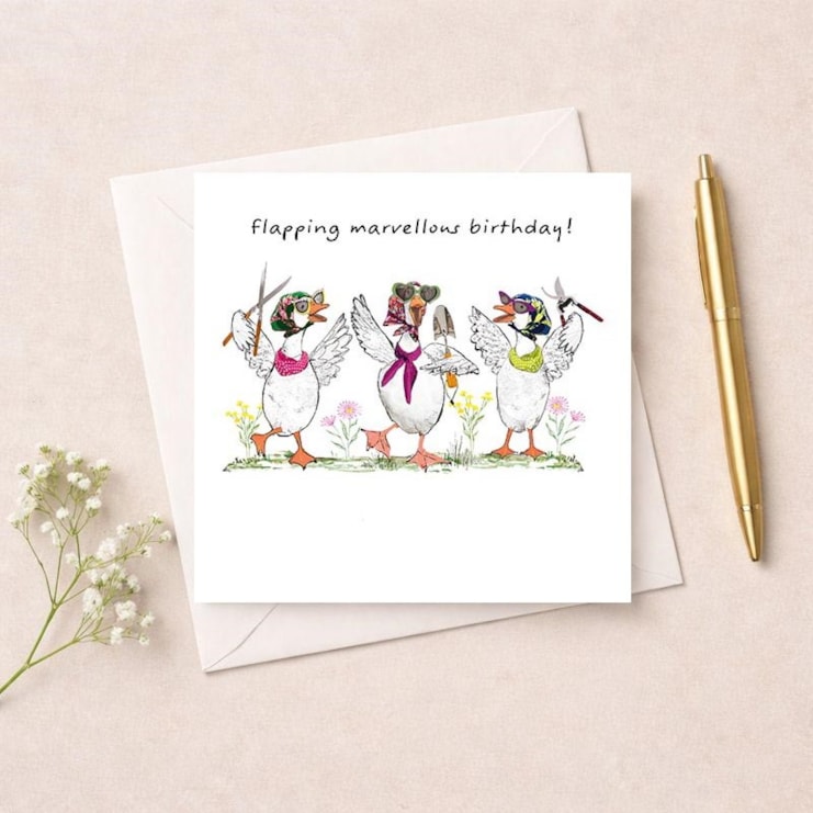 Birthday Card - Flapping Marvelous