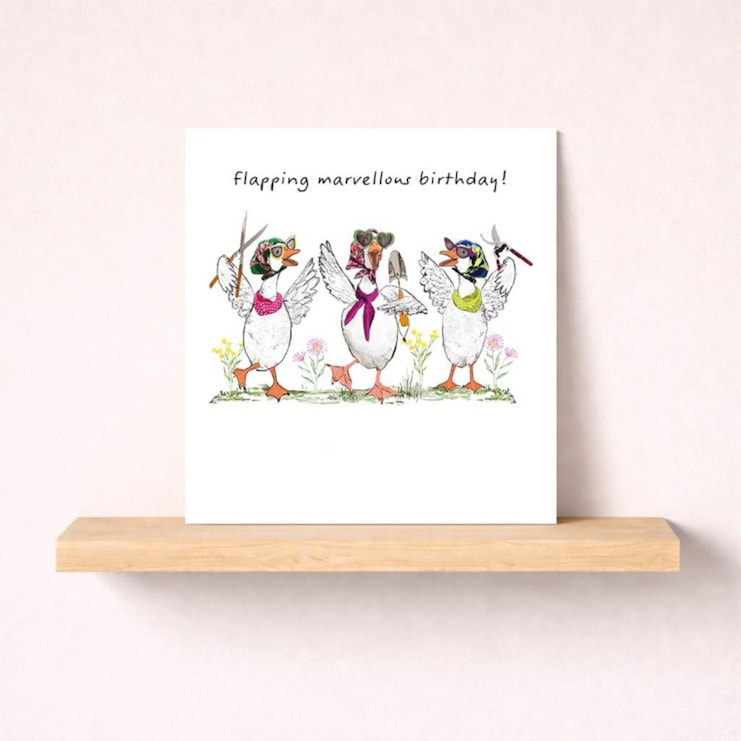 Birthday Card - Flapping Marvelous