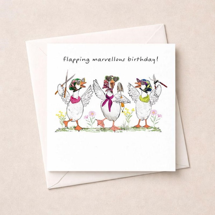 Birthday Card - Flapping Marvelous